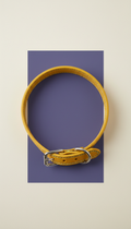 Leather Collar With Bold Patterns