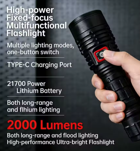 VoltBeam – Rechargeable LED Flashlight