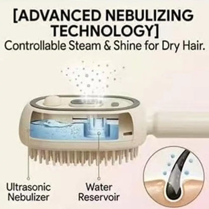 3-In-1 Electric Spray Hair Brush Air Cushions Massage Comb Mist Function Stronger Ion Technology Less Essential Oil Brush