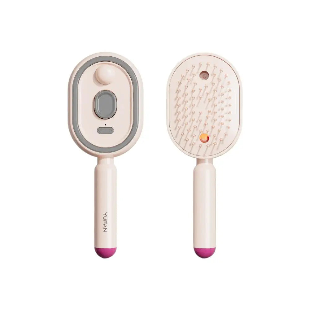 3-In-1 Electric Spray Hair Brush Air Cushions Massage Comb Mist Function Stronger Ion Technology Less Essential Oil Brush