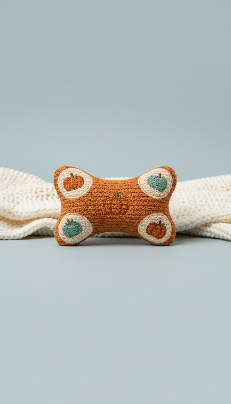 Plush Bone Toy With Squeaker